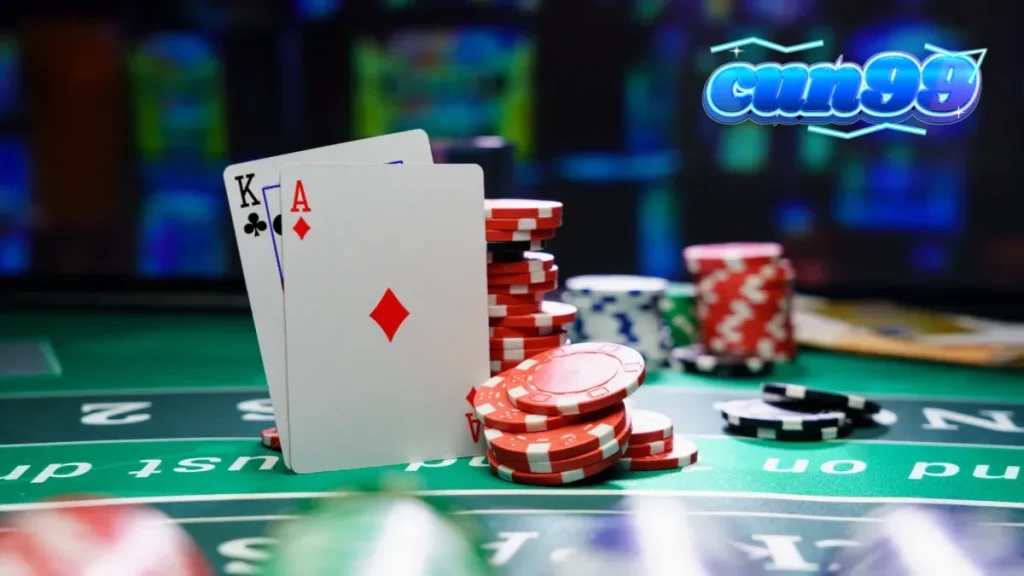 Tampilan meja permainan Blackjack Live dari Amusnet dengan suasana studio modern.