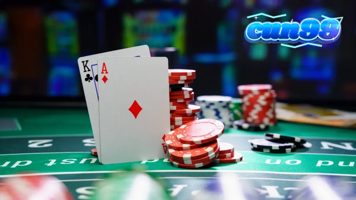 Tampilan meja permainan Blackjack Live dari Amusnet dengan suasana studio modern.